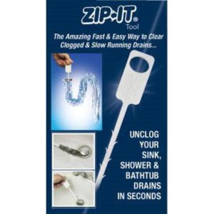 ZIP-IT Tool, Clogged Bathtub Drain